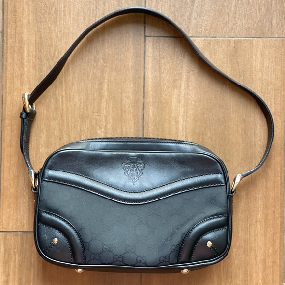 $1150 Rare GUCCI Hysteria GG Logo Top Zip Bag - Picture 2 of 10